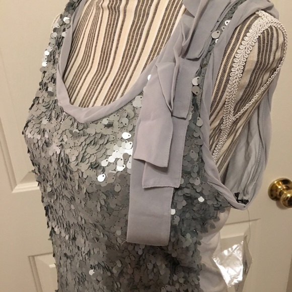 NWT New York & Co Sequined Tank Top - Picture 5 of 5